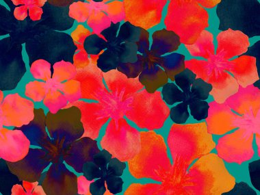 Hawaiian suluboya desen. 