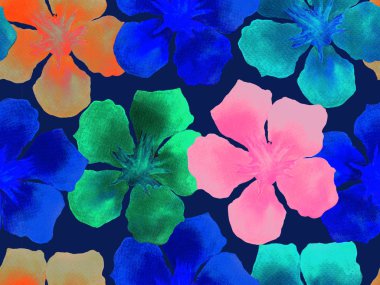 Hawaiian suluboya desen. 