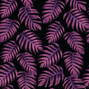 Palm Monstera Seamless modeli. 