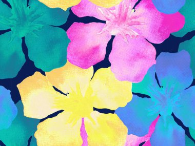 Hawaiian suluboya desen. 