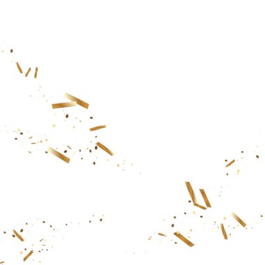 Altın konfeti arka plan.