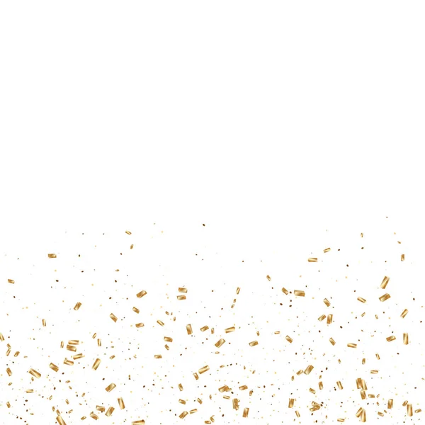 Gold Konfetti Hintergrund. — Stockvektor