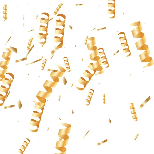 Gold Konfetti Hintergrund. — Stockvektor
