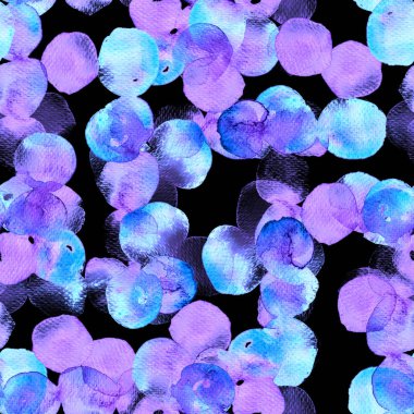 Daire geometrik suluboya desen.