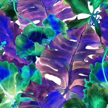 Suluboya Tropikal Desen.