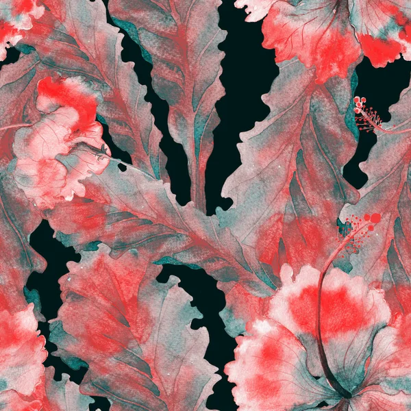 Aquarelle motif tropical . — Photo