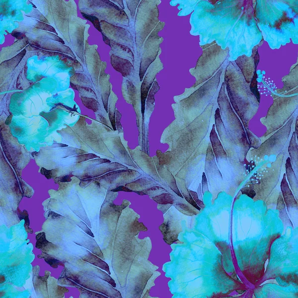 Aquarelle motif tropical . — Photo