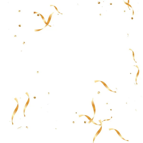 Gold Confetti Background. — Stock Vector