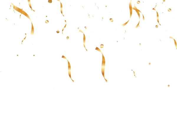 Confettis d'or fond . — Image vectorielle