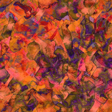 Suluboya etnik seamless modeli.