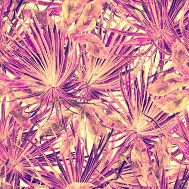 Egzotik desen. Yaz suluboya arka plan.