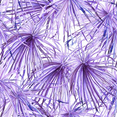 Egzotik desen. Yaz suluboya arka plan.