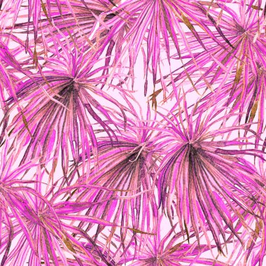 Egzotik desen. Yaz suluboya arka plan.