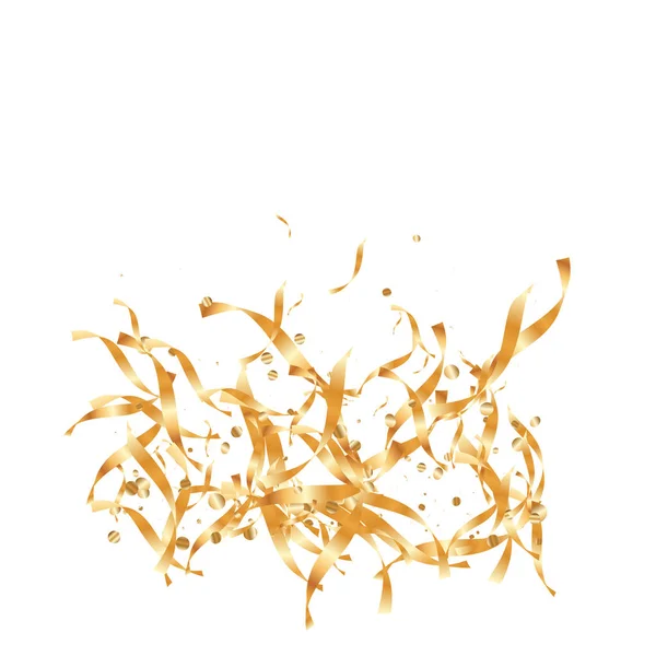 Gold Confetti Background. — Stock Vector