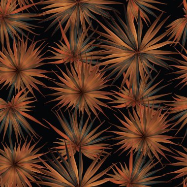 Palm Monstera egzotik Seamless modeli. 