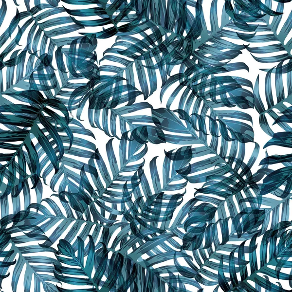 Palm Monstera egzotik Seamless modeli. 