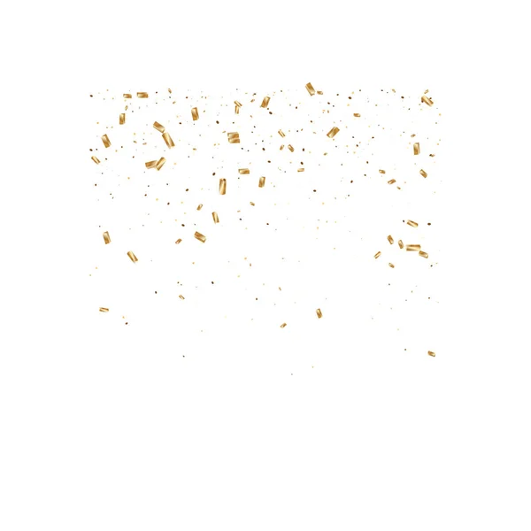 Gold Konfetti Hintergrund. — Stockvektor