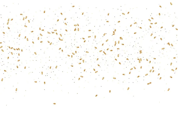 Gold Konfetti Hintergrund. — Stockvektor