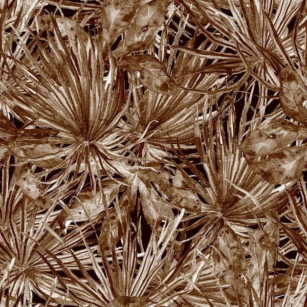 Egzotik desen. Yaz suluboya arka plan.