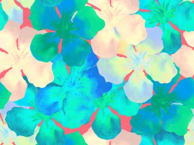 Hawaiian suluboya desen. 