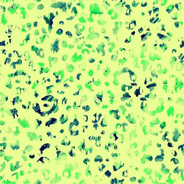 Leopar Dikişsiz suluboya desen.