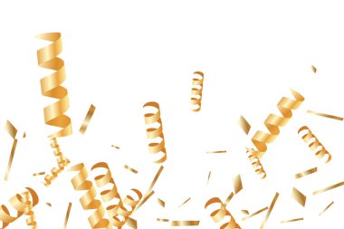 Altın konfeti arka plan.