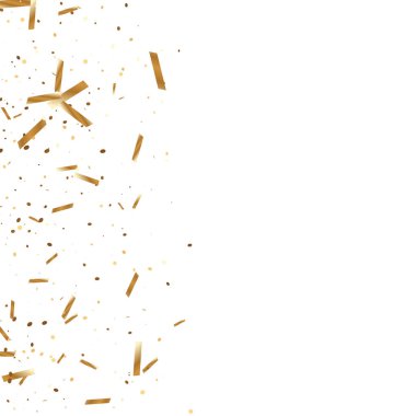 Altın konfeti arka plan.