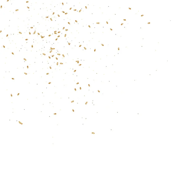 Gouden confetti achtergrond. — Stockvector