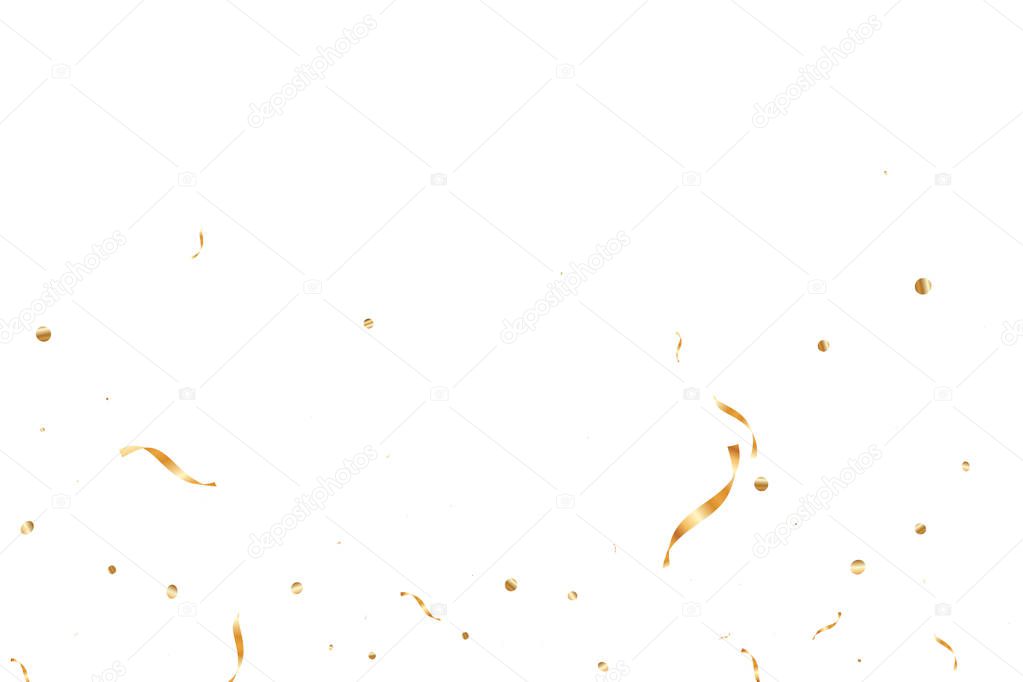 Gold Confetti Background.