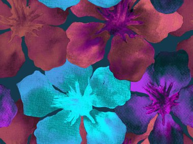 Hawaiian suluboya desen. 