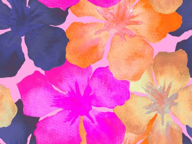 Hawaiian suluboya desen. 