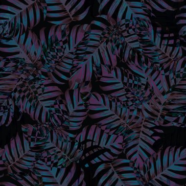 Palm Monstera Seamless modeli. 