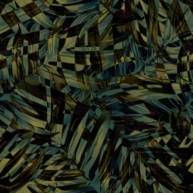 Palm Monstera Seamless modeli. 