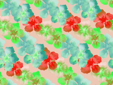 Hawaiian suluboya desen. 