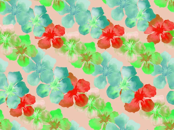 Hawaiian suluboya desen. 