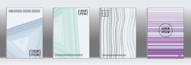 Retro posterlerini açmaları. En az geometrik yıllık rapor şablonları.