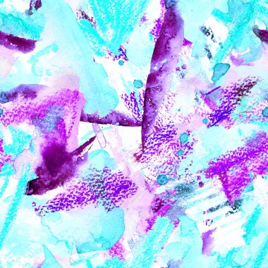 Yaratıcı suluboya desen.