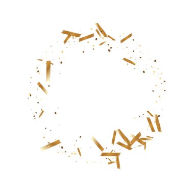 Altın konfeti arka plan.