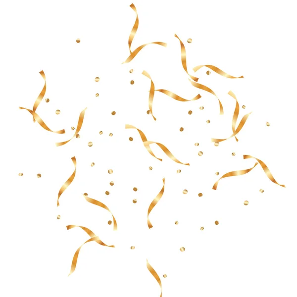 Gold Confetti Background. — Stock Vector