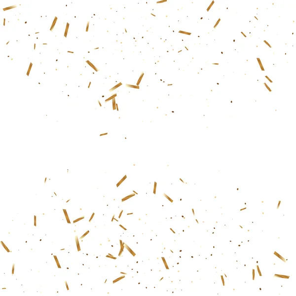 Gold Konfetti Hintergrund. — Stockvektor