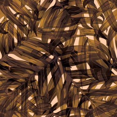 Palm Monstera Seamless modeli. 