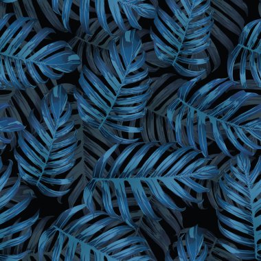 Palm Monstera Seamless modeli. 