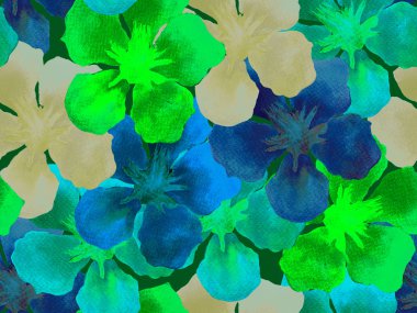 Hawaiian suluboya desen. 