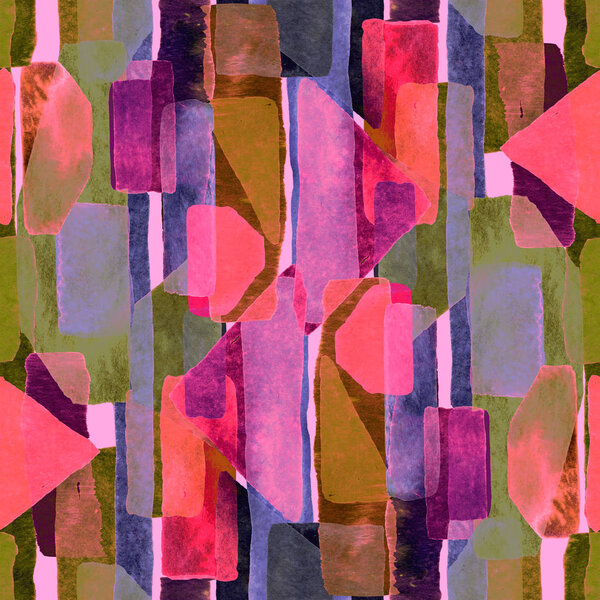 Watercolour stripe background.