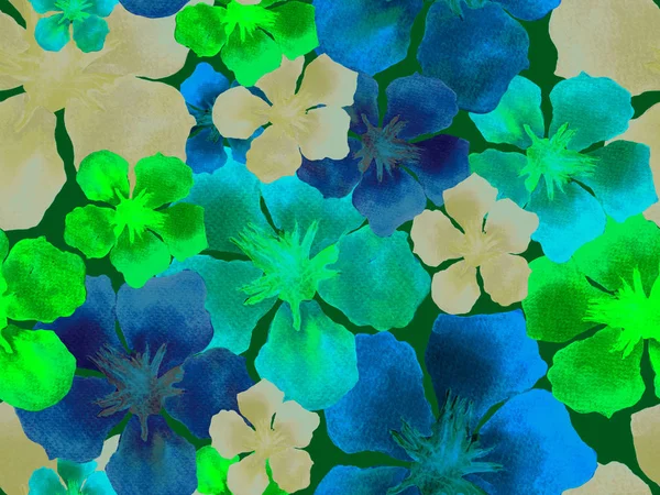 Hawaiian watercolor pattern. — Stock Photo, Image