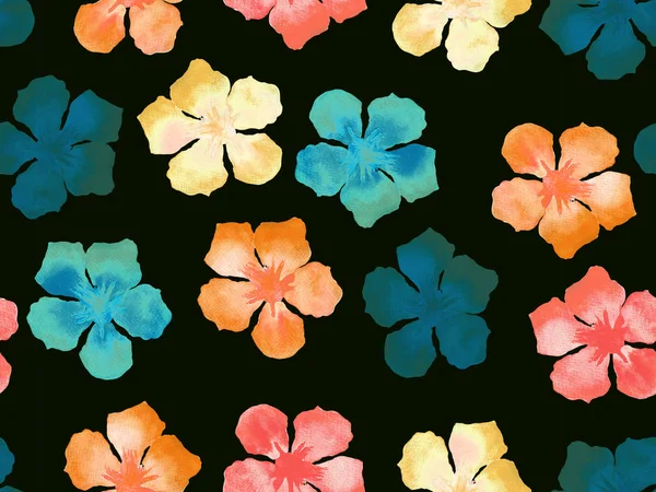 Hawaiian watercolor pattern. — Stock Photo, Image