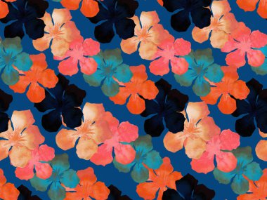 Hawaiian suluboya desen. 