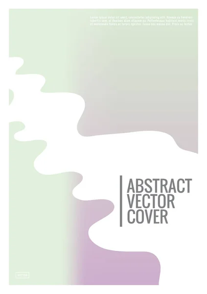 Diseño de portada holográfica . — Vector de stock