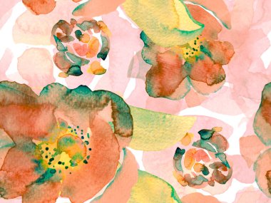 Suluboya Tertemiz Desen 'i Bırakıyor.