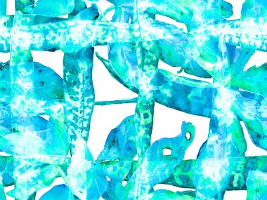 Suluboya Tertemiz Desen 'i Bırakıyor.